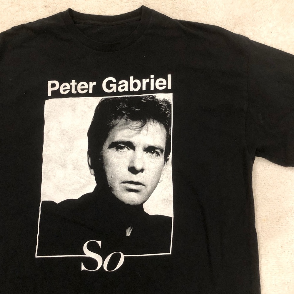 Peter Gabriel SO tee t-shirt men’s XL concert band music
